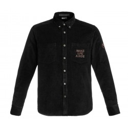 BMW Motorrad Μακρυμάνικο Πουκάμισο Make Life A Ride Corduroy Ανδρικό Μαύρο